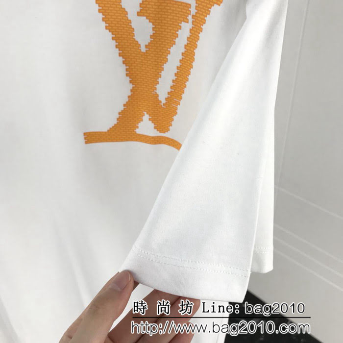 LV路易威登 19早春新款 大LV字母印花 純棉男款短袖 ydi1775